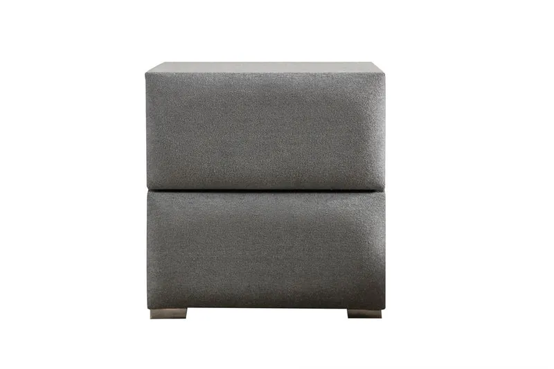Chevet Coco GRIS - Velours