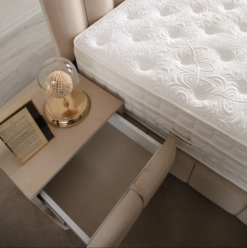 Chevet Sana BEIGE - Velours