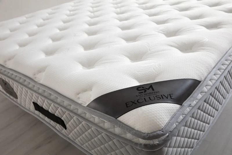 Matelas Ressort Ensachés SM Exclusive Gris - 32 cm Surmatelas Intégré