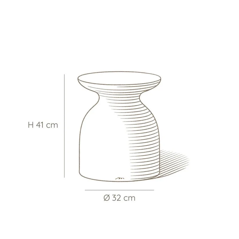 Table d'appoint en céramique Griege