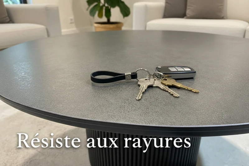 Table basse ronde en céramique - Duo