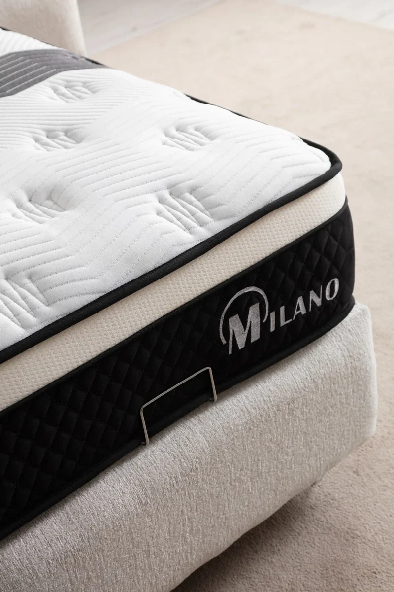 Lit Coffre MAYA BLANC CASSÉ - Chenille