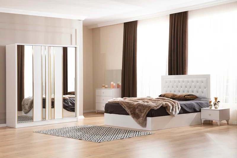 Chambre à Coucher Madrid Blanc