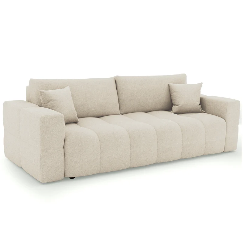 Canapé convertible express matelas 140cm RAFAEL Tissu tramé