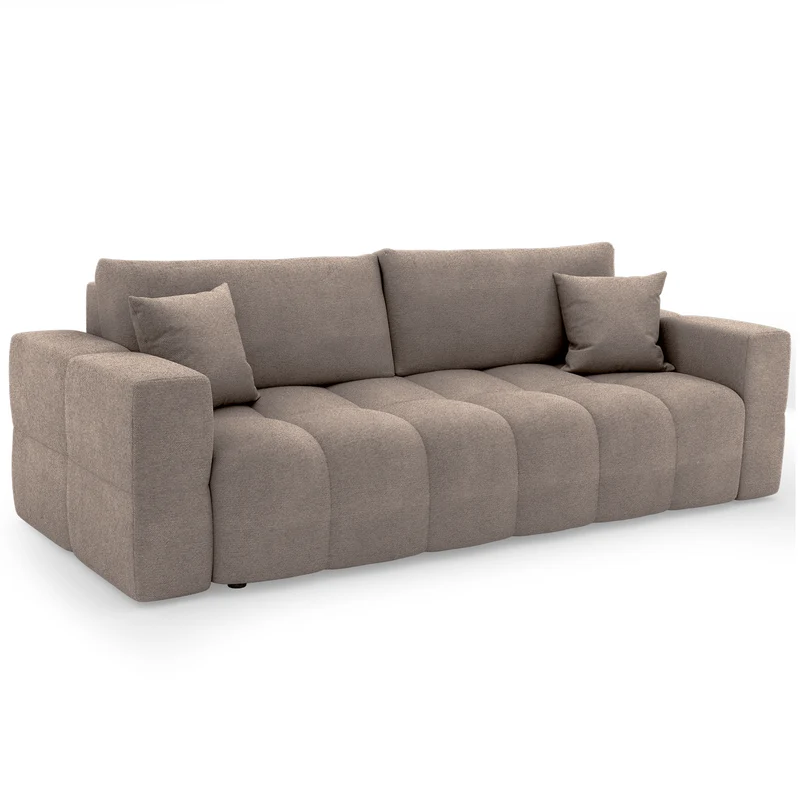 Canapé convertible express matelas 140cm RAFAEL Tissu tramé