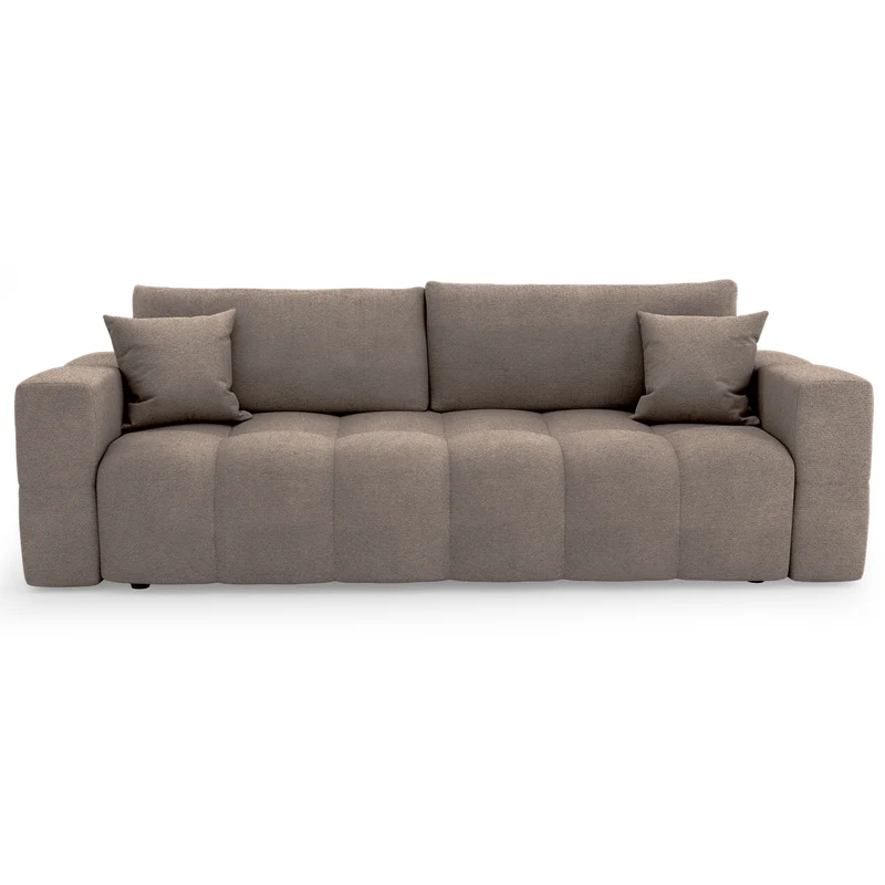 Canapé convertible express matelas 140cm RAFAEL Tissu tramé