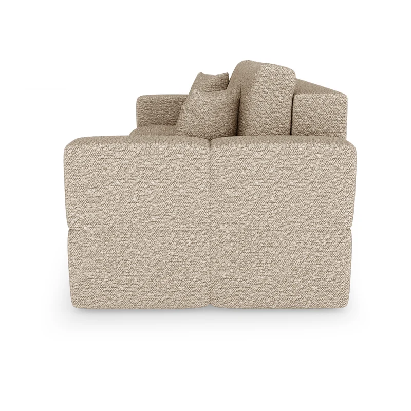 Canapé convertible express matelas 160cm RAFAEL Tissu bouclette