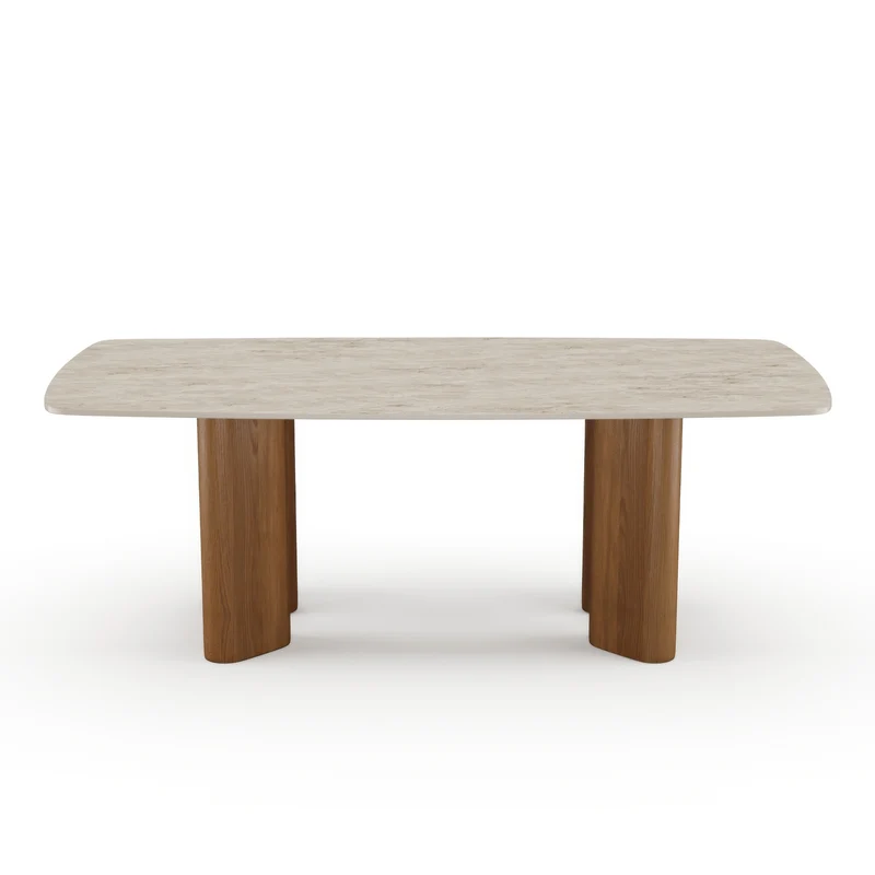 Table à manger AZALEE pieds noyers 200x100x76cm