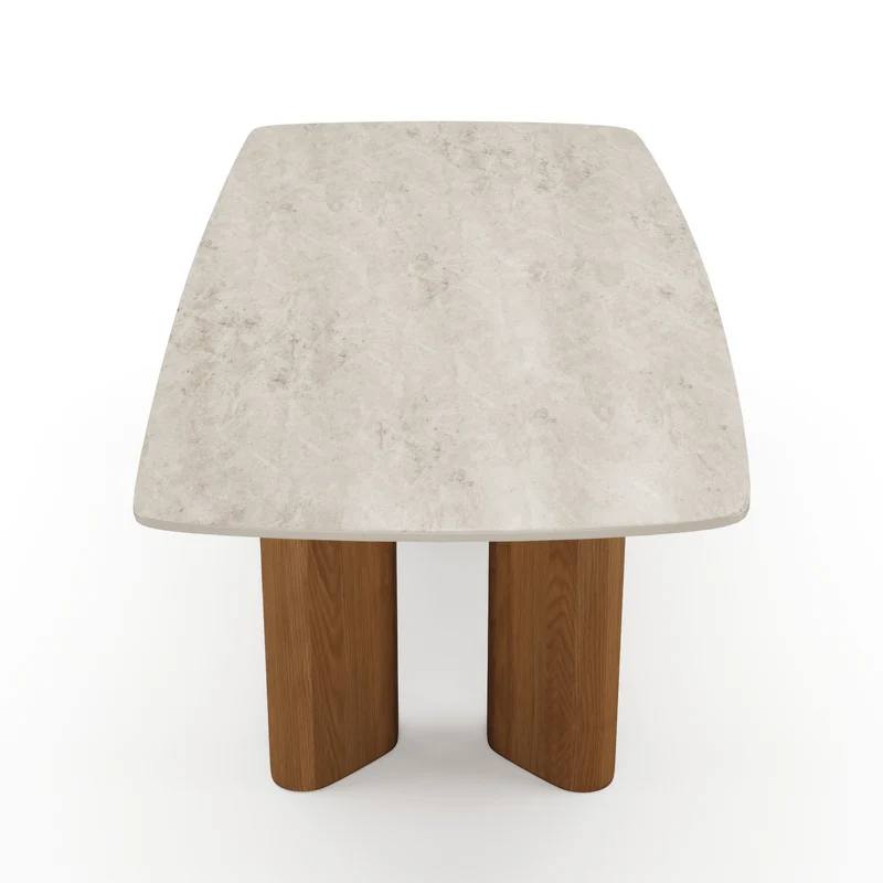 Table à manger AZALEE pieds noyers 200x100x76cm