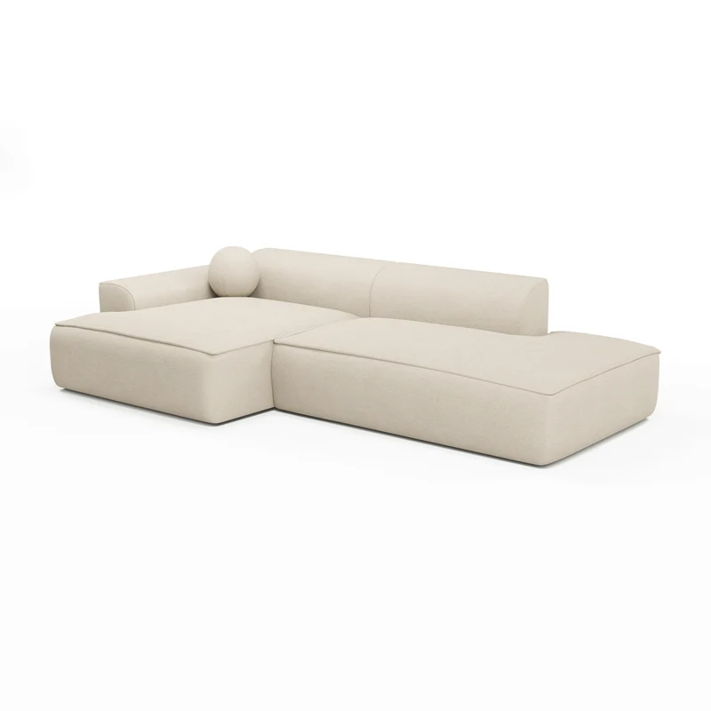 Canapé angle gauche 300cm ANIA Tissu Tramé