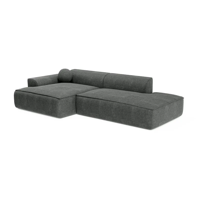 Canapé angle gauche 300cm ANIA Tissu Tramé