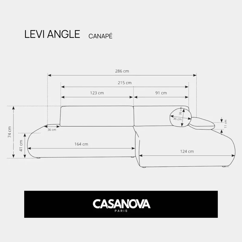 LEVI ANGLE - Tissu lisse