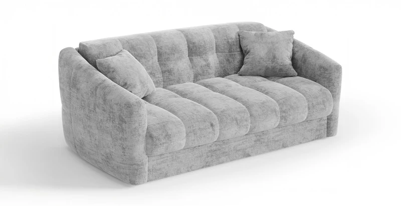 TRAPEZE Canapé convertible 4 places - Velours