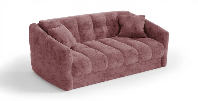 TRAPEZE Canapé convertible 4 places - Velours