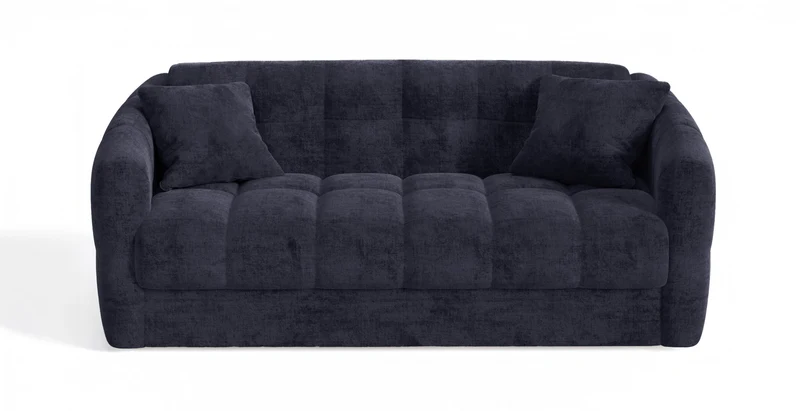 TRAPEZE Canapé convertible 4 places - Velours