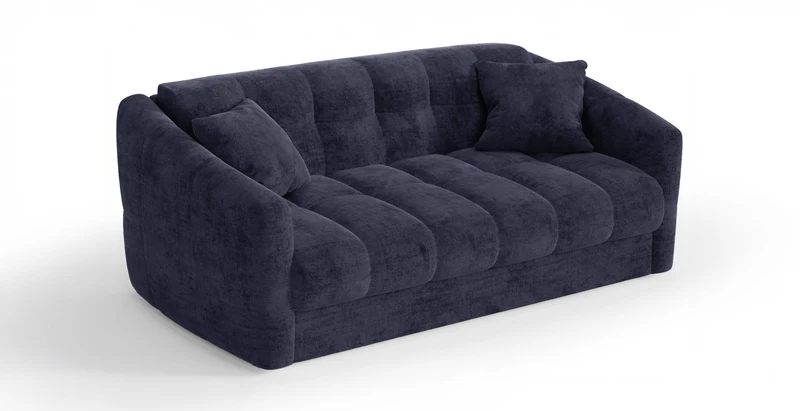 TRAPEZE Canapé convertible 4 places - Velours