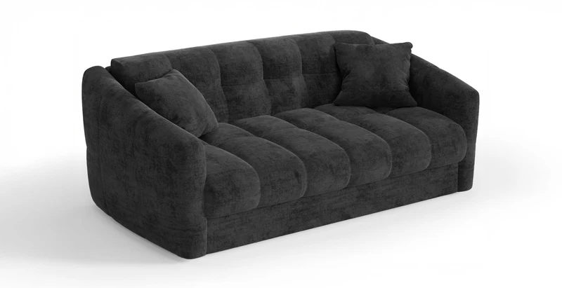 TRAPEZE Canapé convertible 4 places - Velours