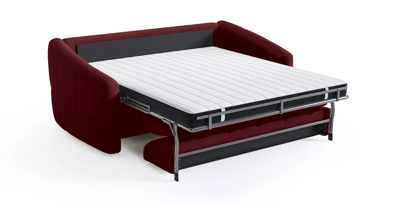 TRAPEZE Canapé convertible 4 places - Velours