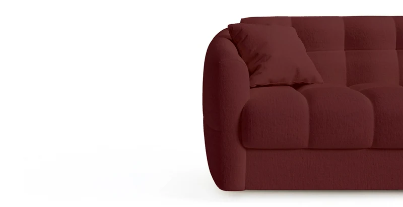 TRAPEZE Canapé convertible 4 places - Velours