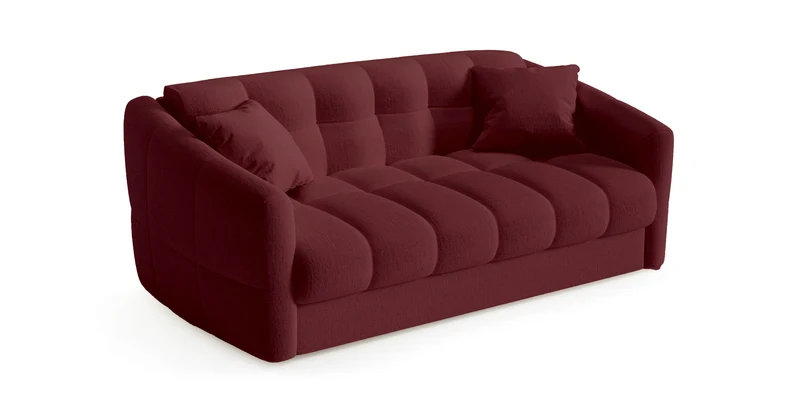 TRAPEZE Canapé convertible 4 places - Velours