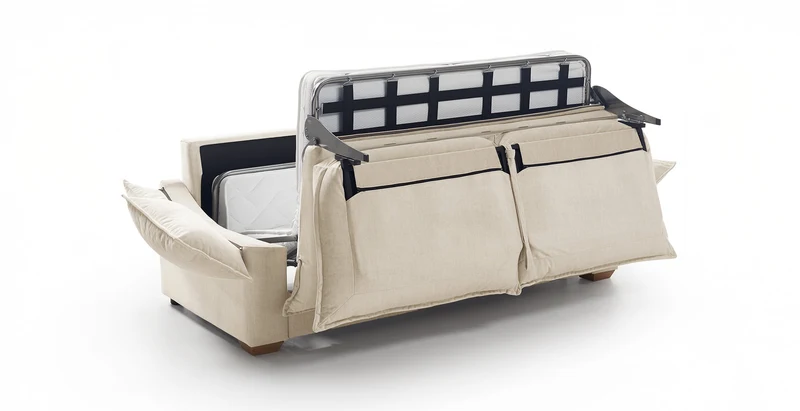 PAU - Canapé convertible 3 places - Velours