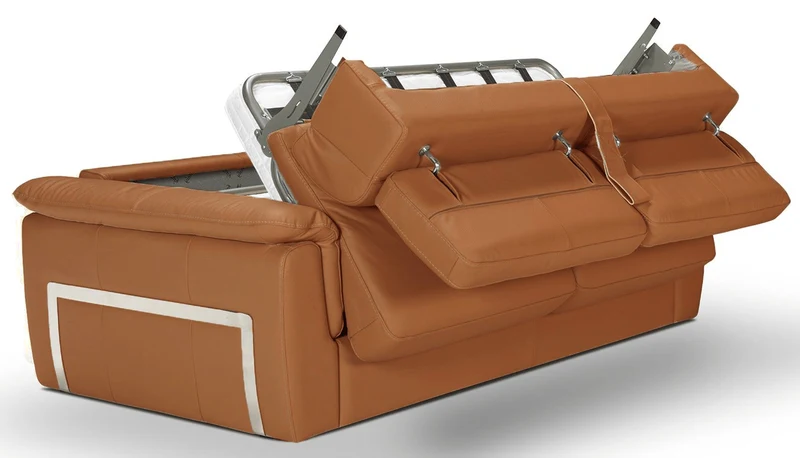 PERLA - Canapé Convertible 4 places - Cuir