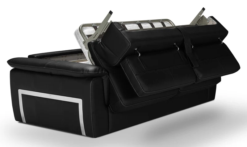 PERLA - Canapé Convertible 4 places - Cuir