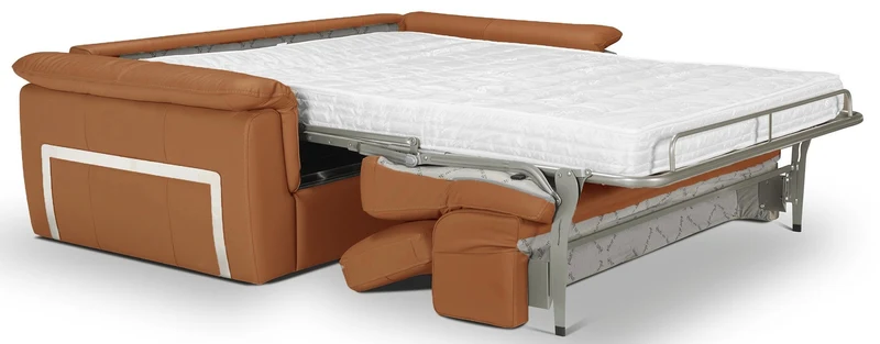 PERLA - Canapé convertible 2 places - Cuir