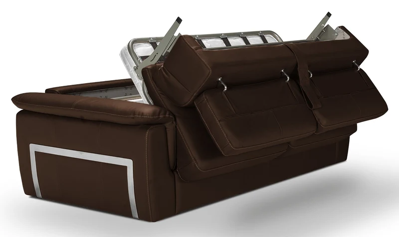 PERLA - Canapé convertible 2 places - Cuir