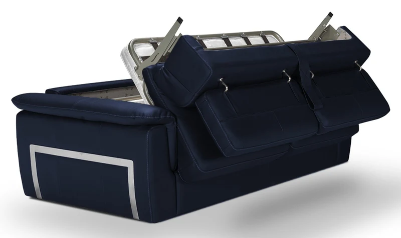 PERLA - Canapé convertible 2 places - Cuir