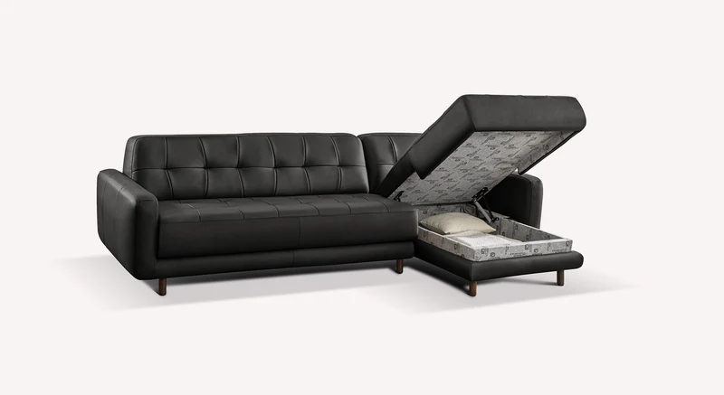 CLARK Angle Cuir Sidney Noir