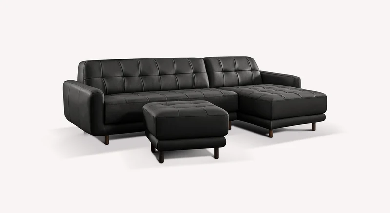 CLARK Angle Cuir Sidney Noir