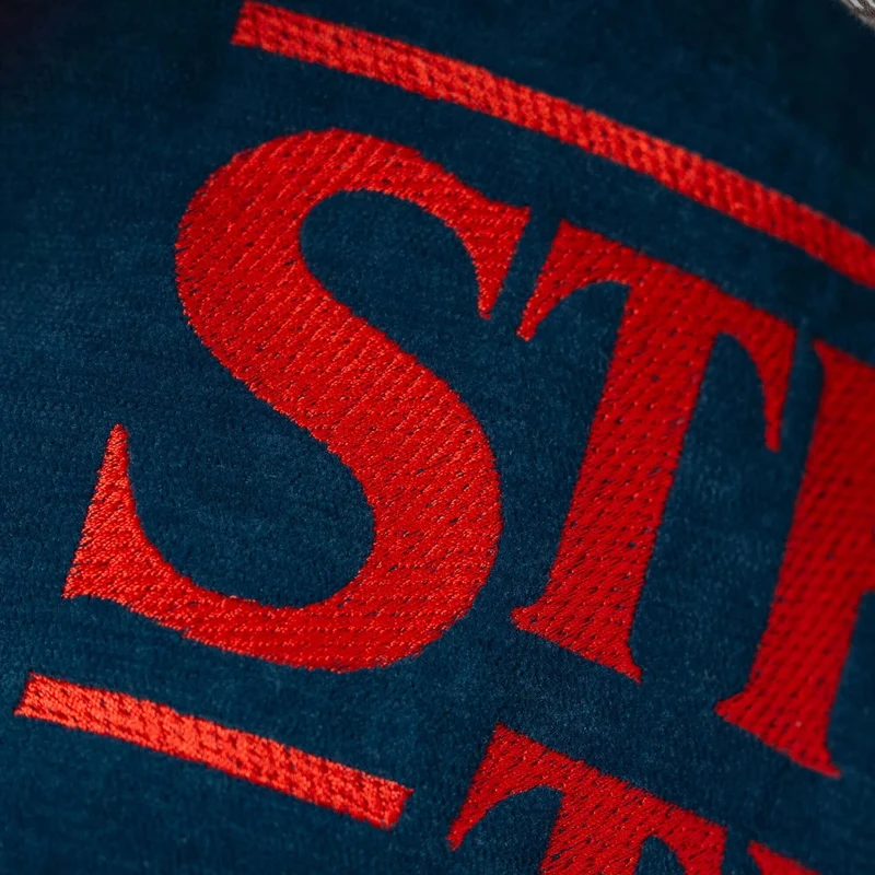 Coussin Stranger Things Édition Limitée avec broderie – tissu détachable 45x45 Bleu
