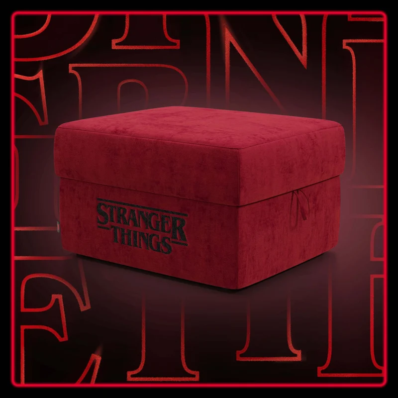 Sun Pouf Stranger Things Édition - 60 x 80 cm en tissu détachable by Netflix Rouge