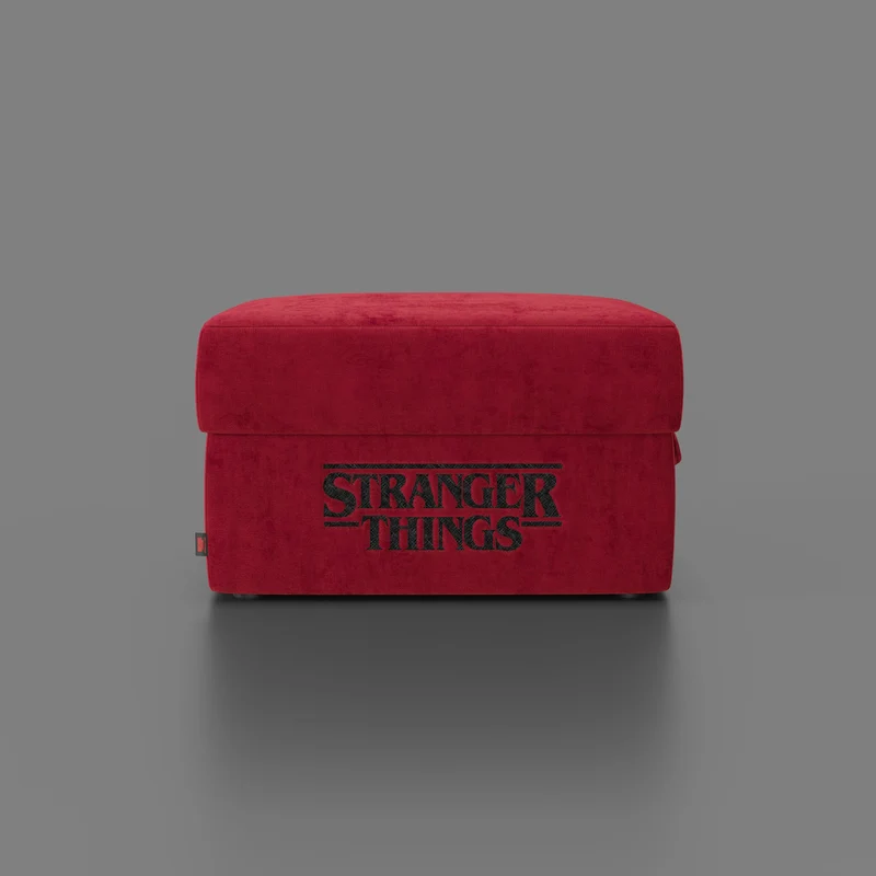 Sun Pouf Stranger Things Édition - 60 x 80 cm en tissu détachable by Netflix Rouge