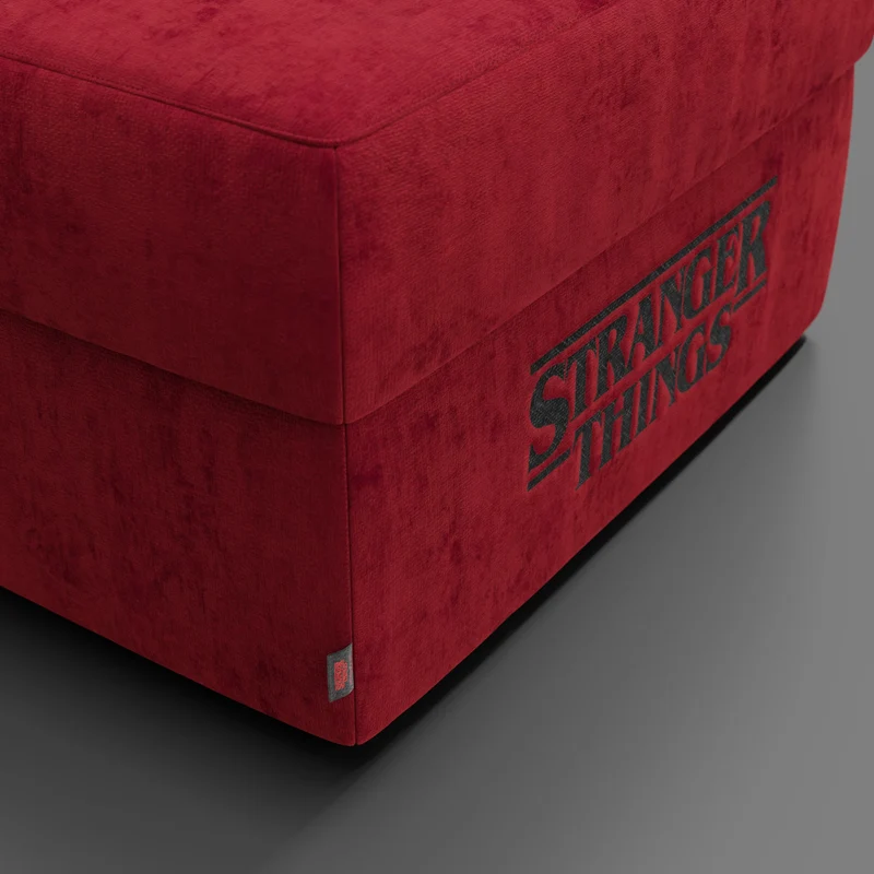 Sun Pouf Stranger Things Édition - 60 x 80 cm en tissu détachable by Netflix Rouge