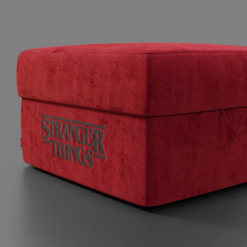 Sun Pouf Stranger Things Édition - 60 x 80 cm en tissu détachable by Netflix Rouge