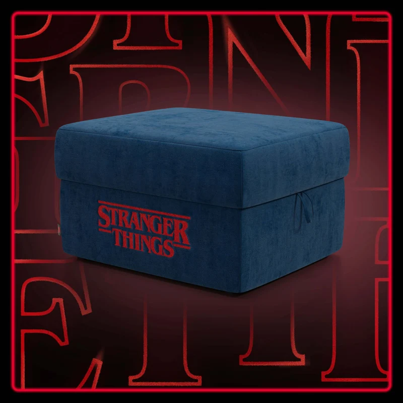 Sun Pouf Stranger Things Édition - 60 x 80 cm en tissu détachable by Netflix Bleu