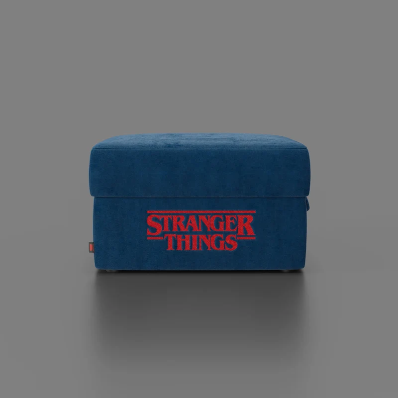 Sun Pouf Stranger Things Édition - 60 x 80 cm en tissu détachable by Netflix Bleu