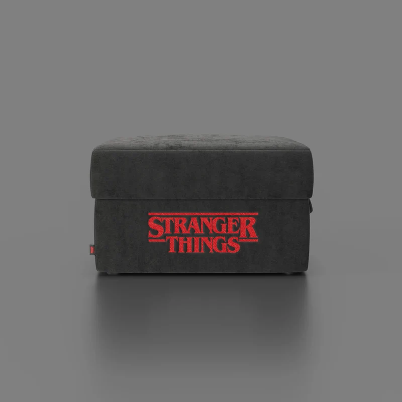 Sun Pouf Stranger Things Édition - 60 x 80 cm en tissu détachable by Netflix Anthracite