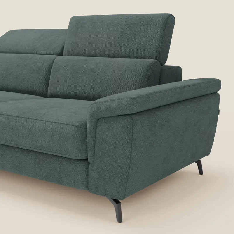 Estro Canapé extractible et chaise longue - têtières inclinables en tissu imperméable T14 vert