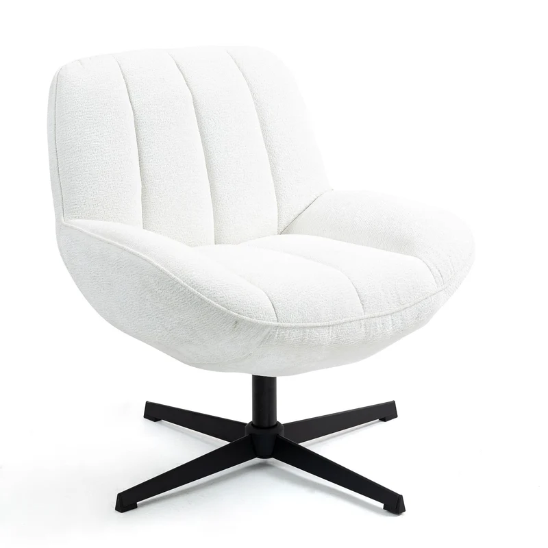 Fauteuil pivotant blanc