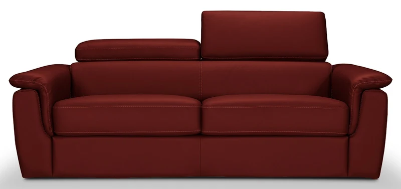 PERLA - Canapé convertible 3 places - Cuir