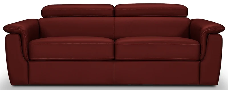 PERLA - Canapé convertible 3 places - Cuir
