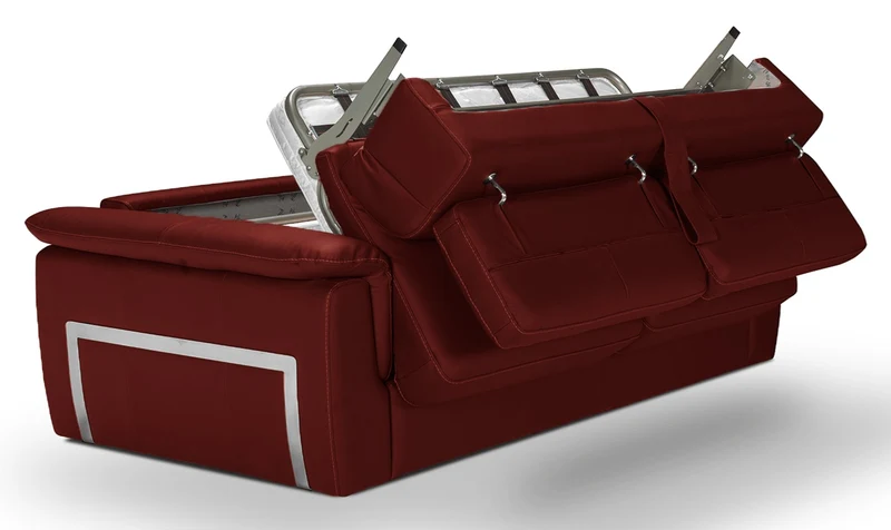 PERLA - Canapé convertible 3 places - Cuir