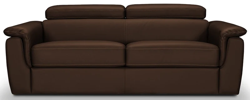 PERLA - Canapé convertible 3 places - Cuir