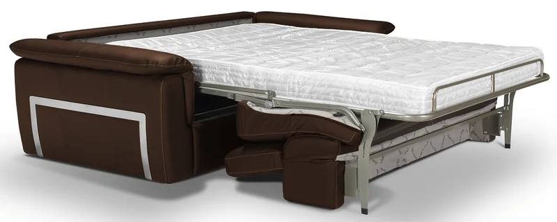 PERLA - Canapé convertible 3 places - Cuir