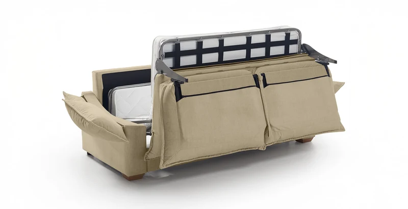 PAU - Canapé convertible 3 places - Velours