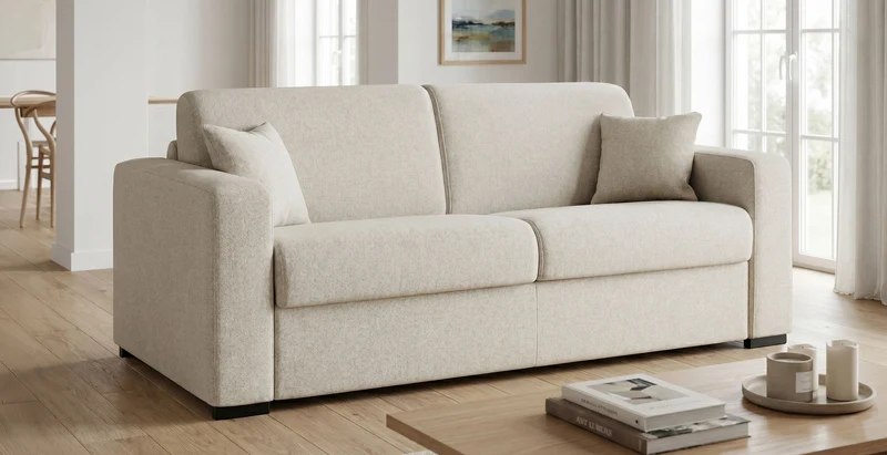 MODENA - Canapé convertible 4 places - Couchage 160 - Tweed