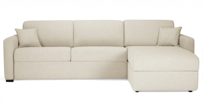 MILANO - Canapé d'angle convertible 4 places - Tweed
